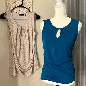 NEW YORK & COMPANY two sleeveless tops